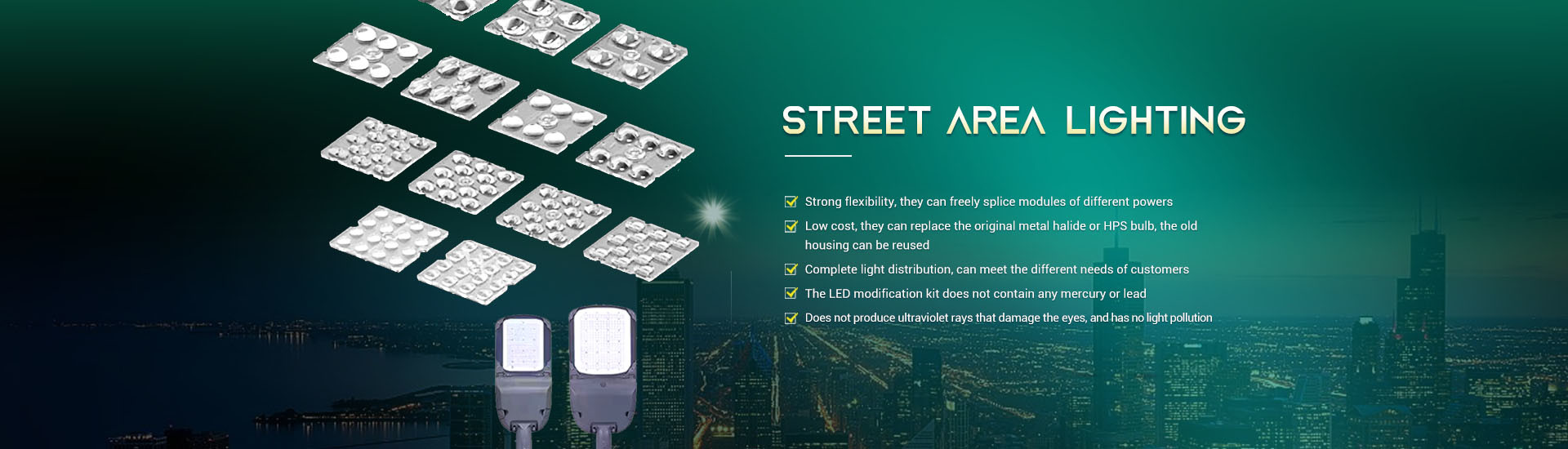 Jakość Soczewka LED & Soczewka Led Street Light fabryka z Chin