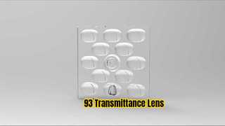 ROHS 50mm Square LED Lens 93% Transmittance