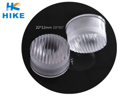 China 22mm 10 x 60° Optical Led Lens , LED Wall Washer Light Landscape Lighting Kits supplier